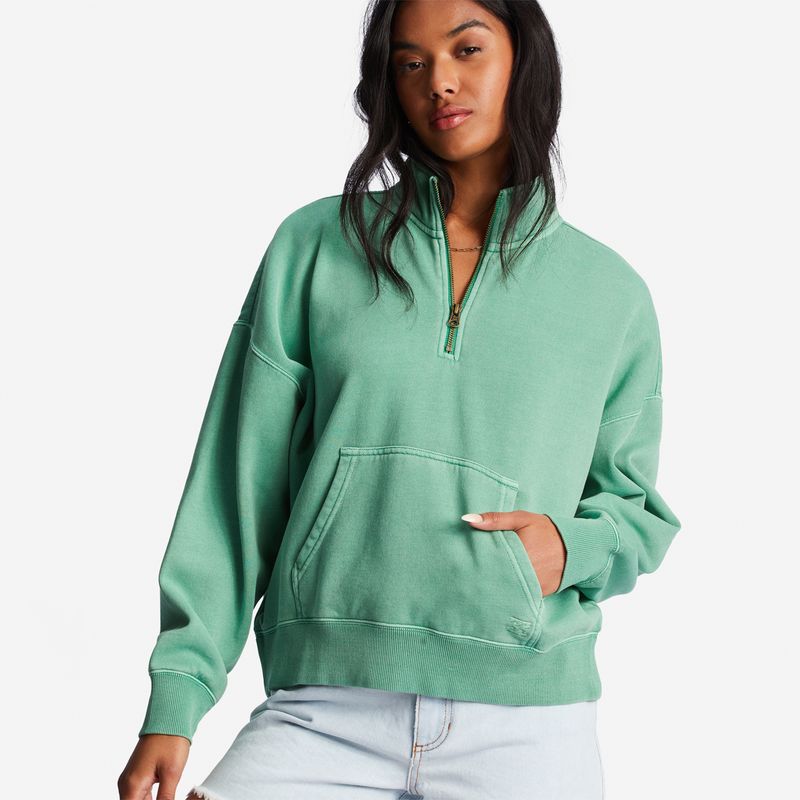 Poleron-Mujer-Lazy-Mornings-Half-Zip-Pullover
