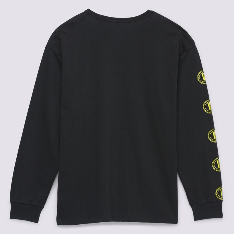 Polera Off The Wall Gradient Logo Loose Ls Tee Black