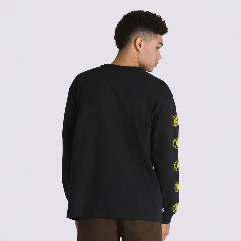 Polera-Off-The-Wall-Gradient-Logo-Loose-Ls-Tee-Black