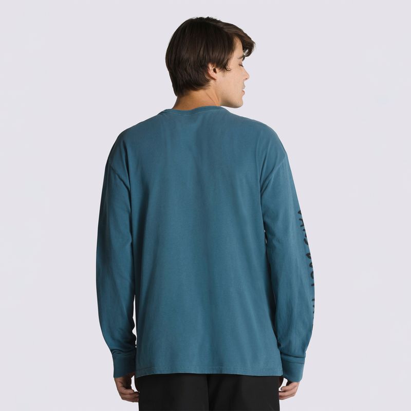 Polera-DTI-Logo-Ls-Tee-II-Vans-Teal