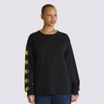 Polera-Off-The-Wall-Gradient-Logo-Loose-Ls-Tee-Black