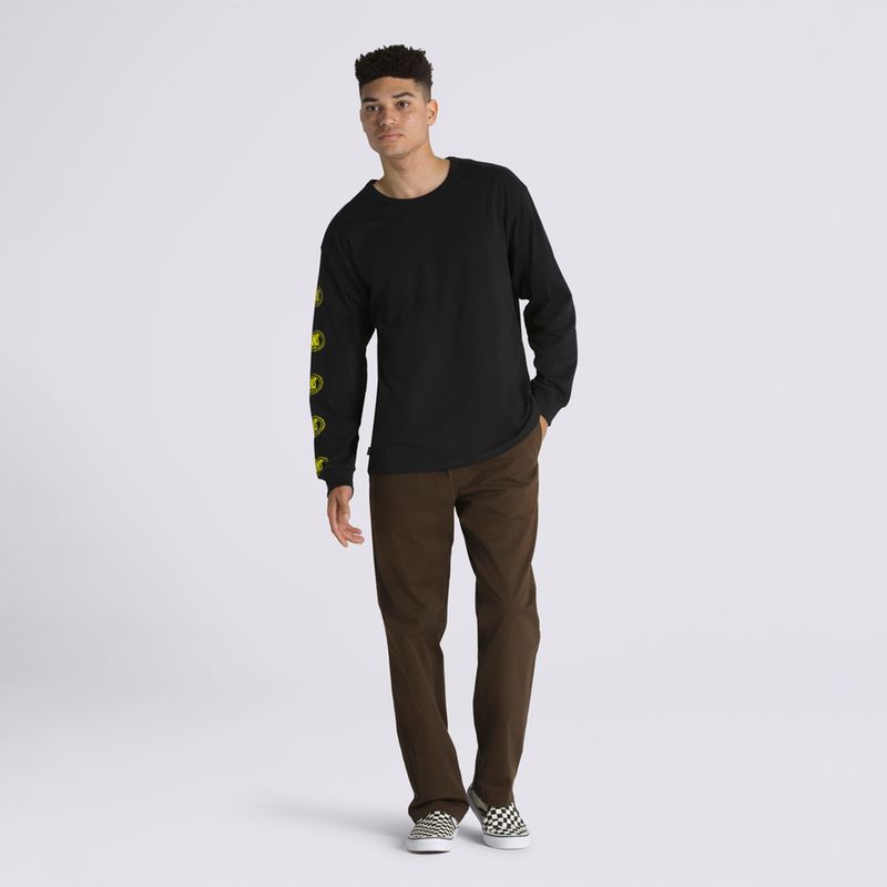 Polera Off The Wall Gradient Logo Loose Ls Tee Black