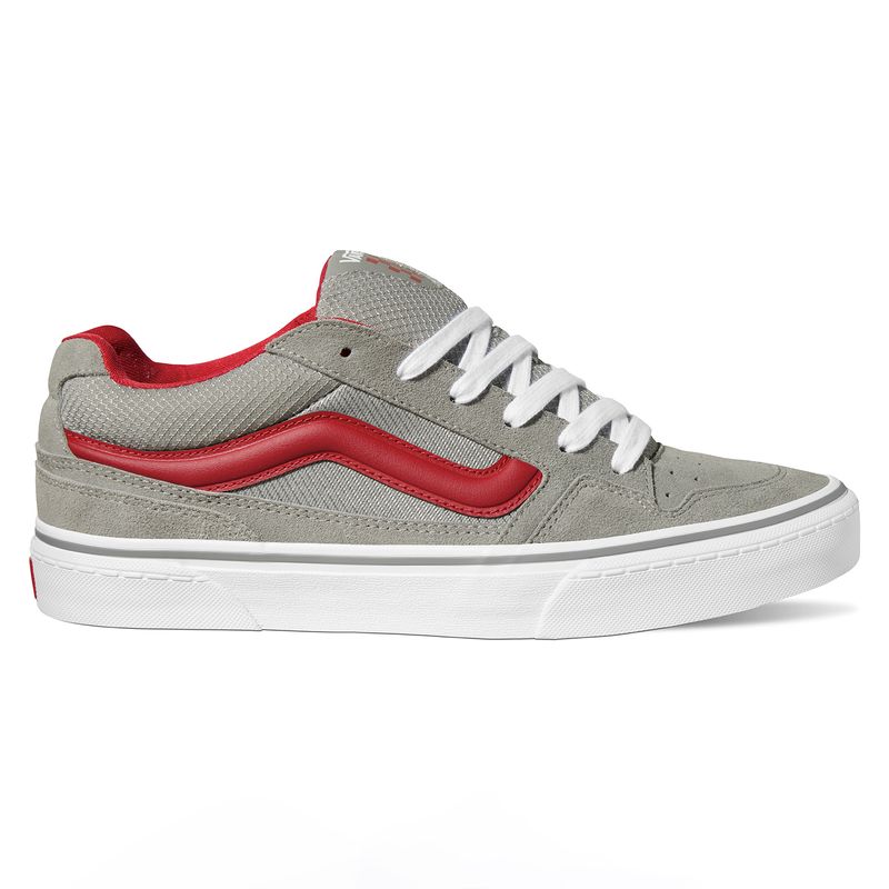 Zapatillas Mn Caldrone Suede Mesh Charcoal Red Vans Chile