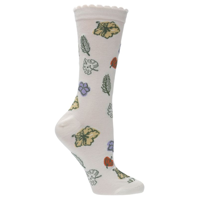 Calcetin-Bambu-Mujer-St-Flower-Crema-Rockford