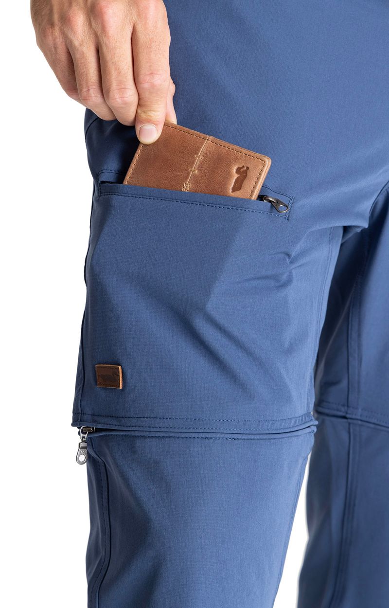 Pantalón Hombre Desmontable Fibras Recicladas