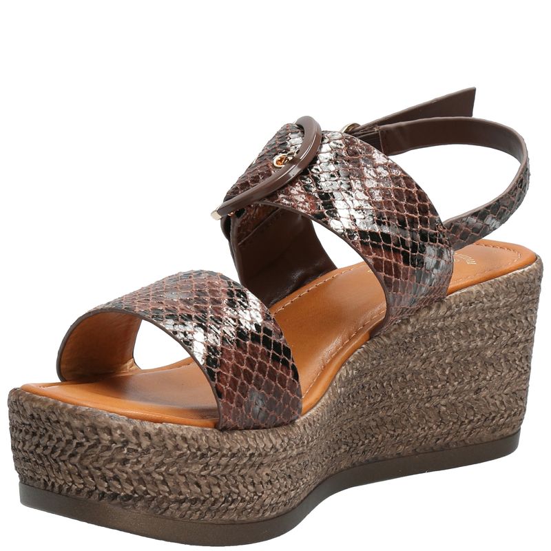 Sandalia Mujer Anne Café Oscuro