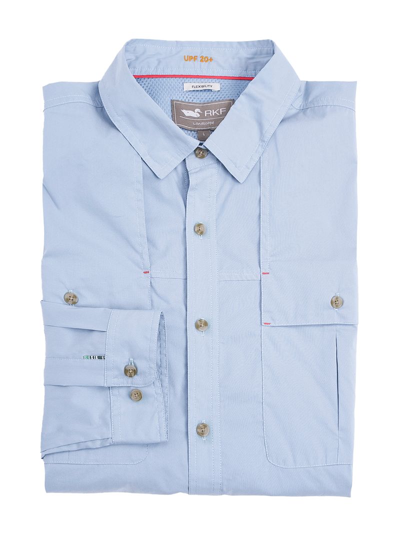 Camisa Natural Flex Hombre Chungara Azul Rockford