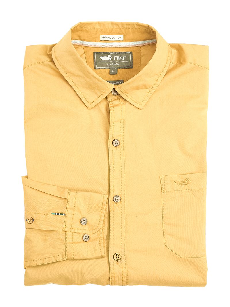 Camisa-Algodon-Organico-Hombre-Galiton-Amarillo-Rockford