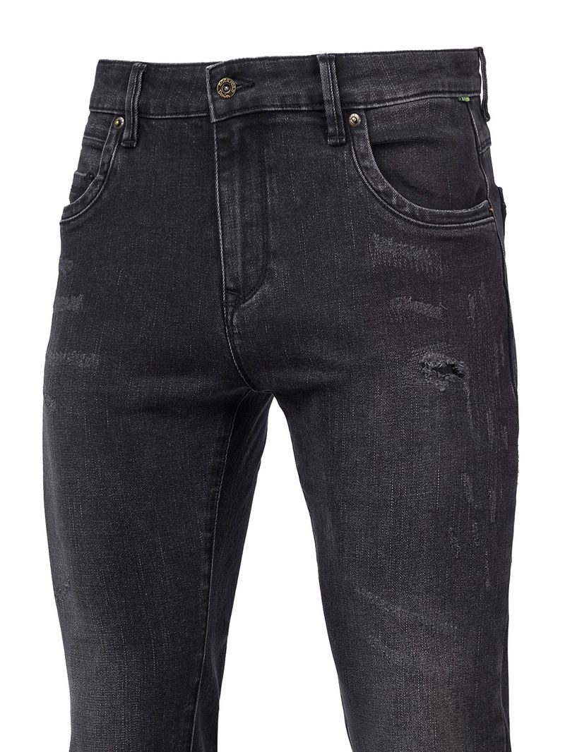 Jeans Natural Flex Hombre Bari Gris Oscuro Rockford