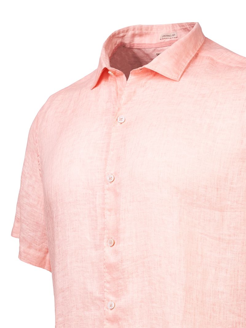Camisa-Lino-Organico-Hombre-Linenjersey-Coral-Rockford