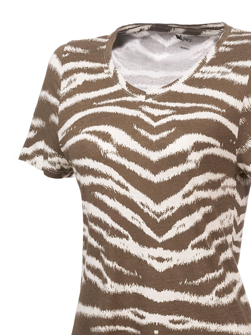 Polera Algodón Orgánico Mujer Creta Beige Rockford