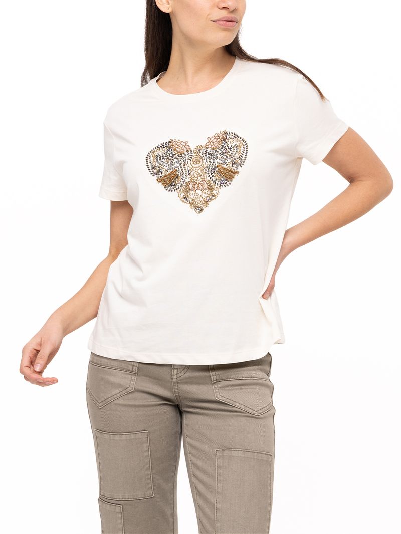 Polera Algodón Orgánico Mujer Dorset Crema Rockford