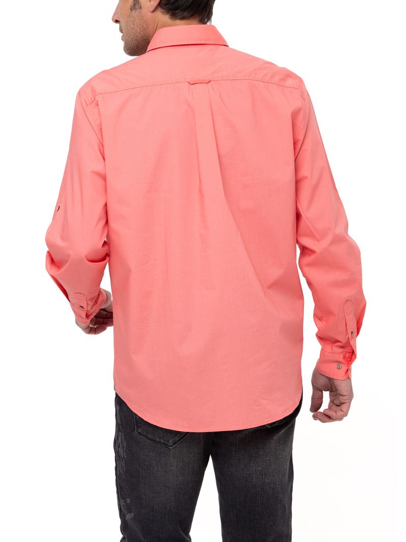 Camisa-Algodon-Organico-Hombre-Galiton-Coral-Rockford