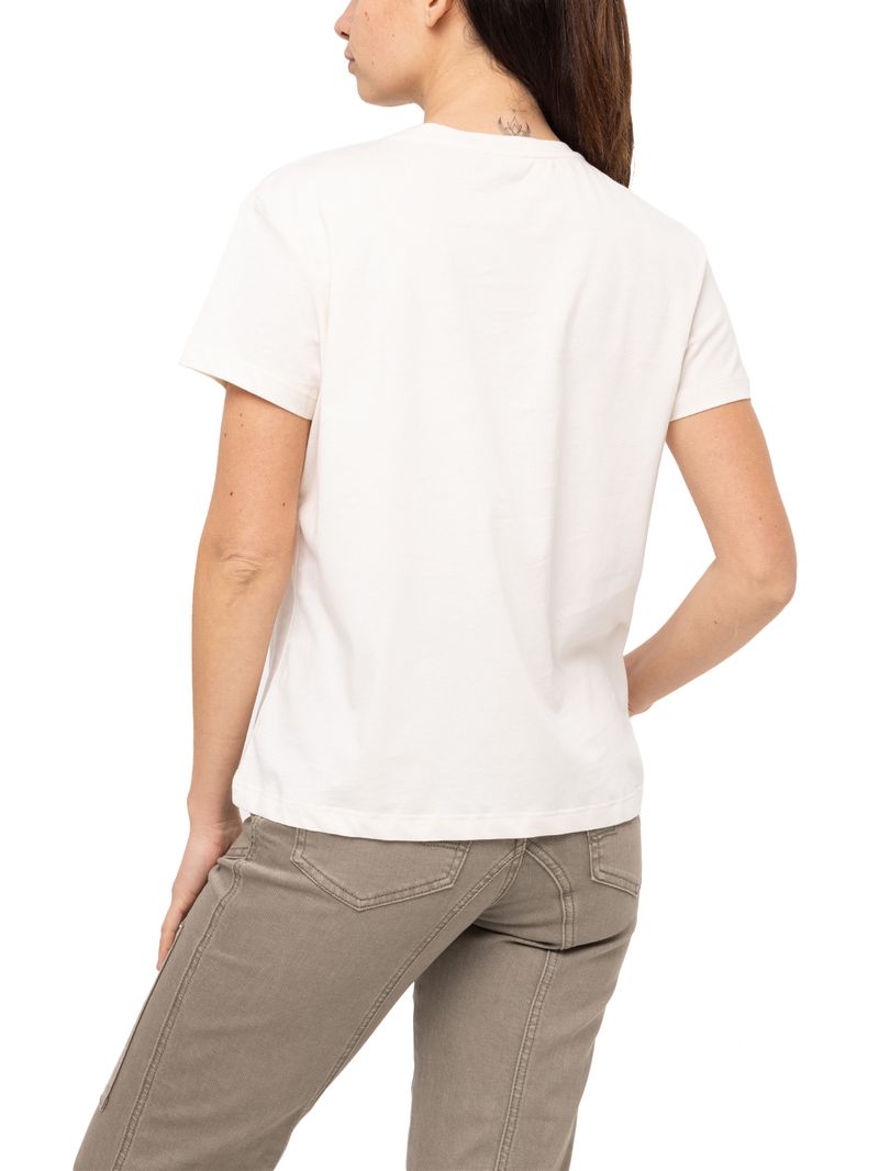 Polera Algodón Orgánico Mujer Dorset Crema Rockford