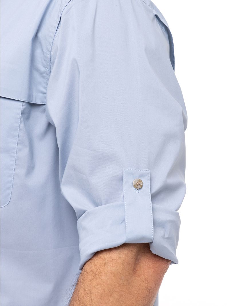 Camisa Natural Flex Hombre Chungara Azul Rockford