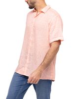 Camisa-Lino-Organico-Hombre-Linenjersey-Coral-Rockford