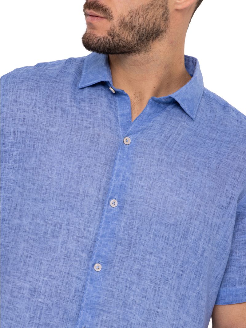 Camisa-Lino-Organico-Hombre-Linenjersey-Azul-Rockford