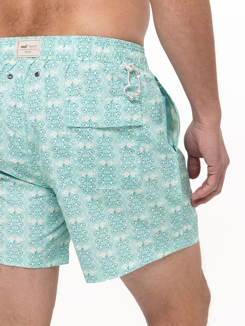 Traje De Baño Fibras Recicladas Hombre Izam Verde Claro Rockford