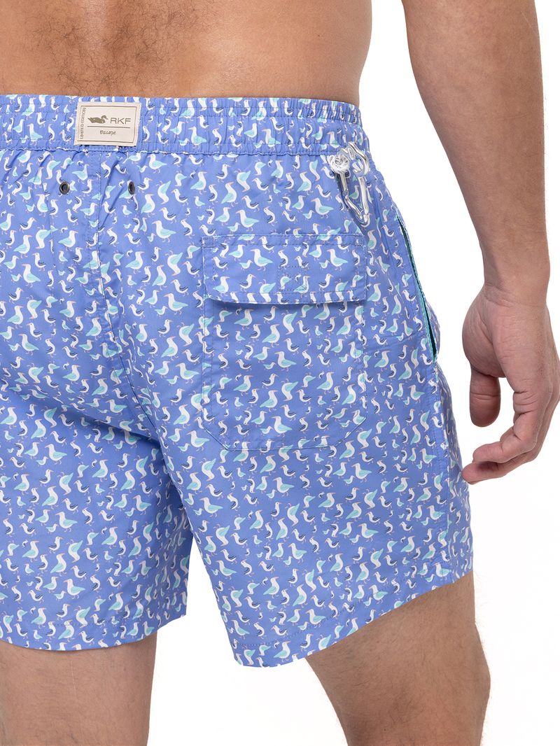 Traje De Baño Fibras Recicladas Hombre Izam Celeste Rockford