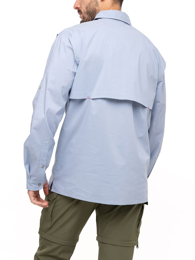 Camisa Natural Flex Hombre Chungara Azul Rockford
