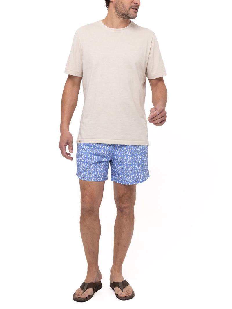 Traje De Baño Fibras Recicladas Hombre Izam Celeste Rockford