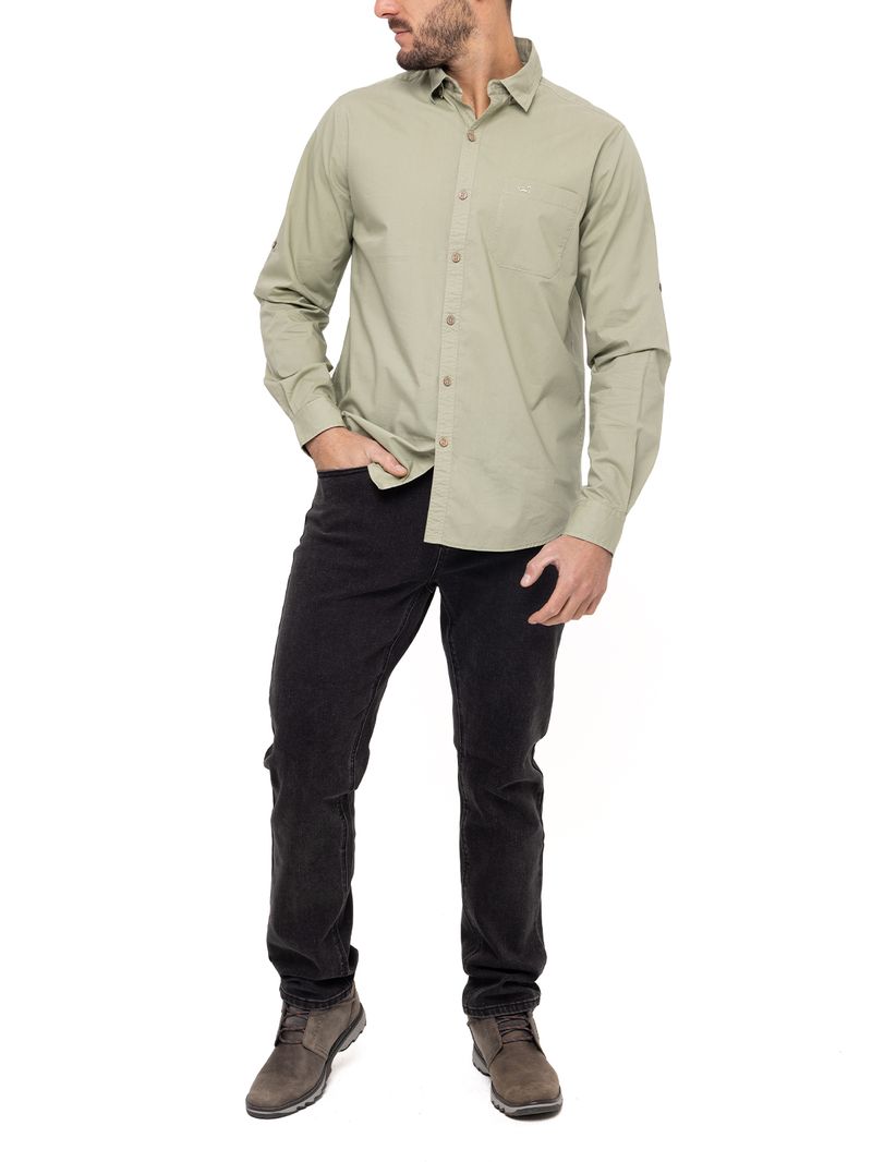 Camisa-Algodon-Organico-Hombre-Galiton-Oliva-Rockford