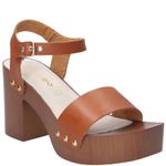 Sandalia Mujer Calisa Cognac Azaleia