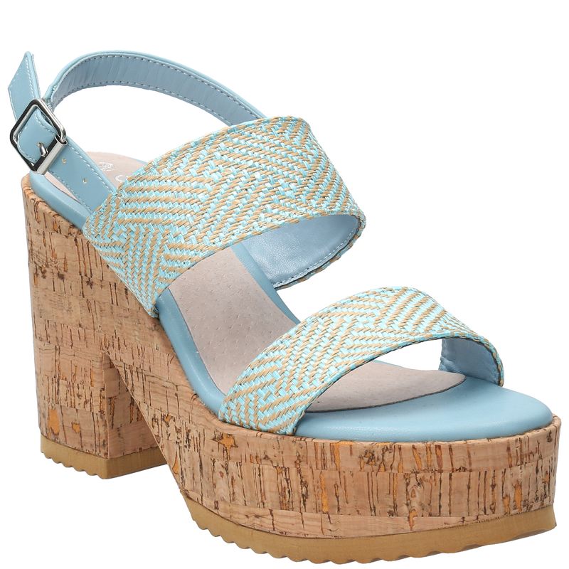 Sandalia Mujer Hatria Celeste Azaleia