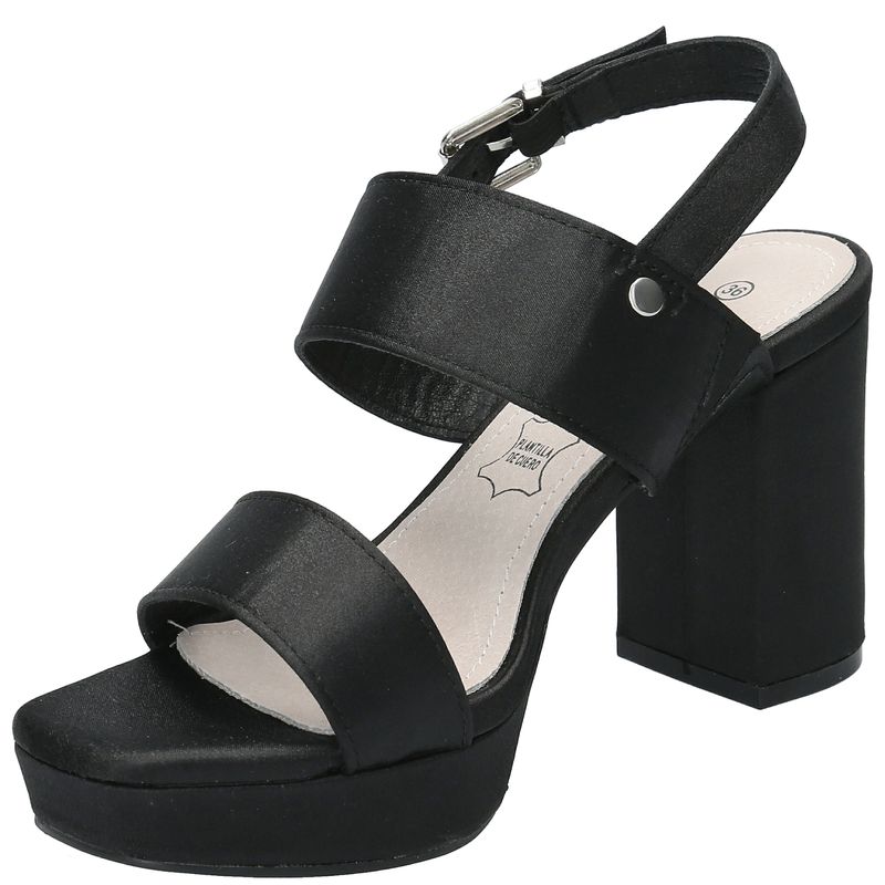 Sandalia Mujer Tobey Negro Azaleia