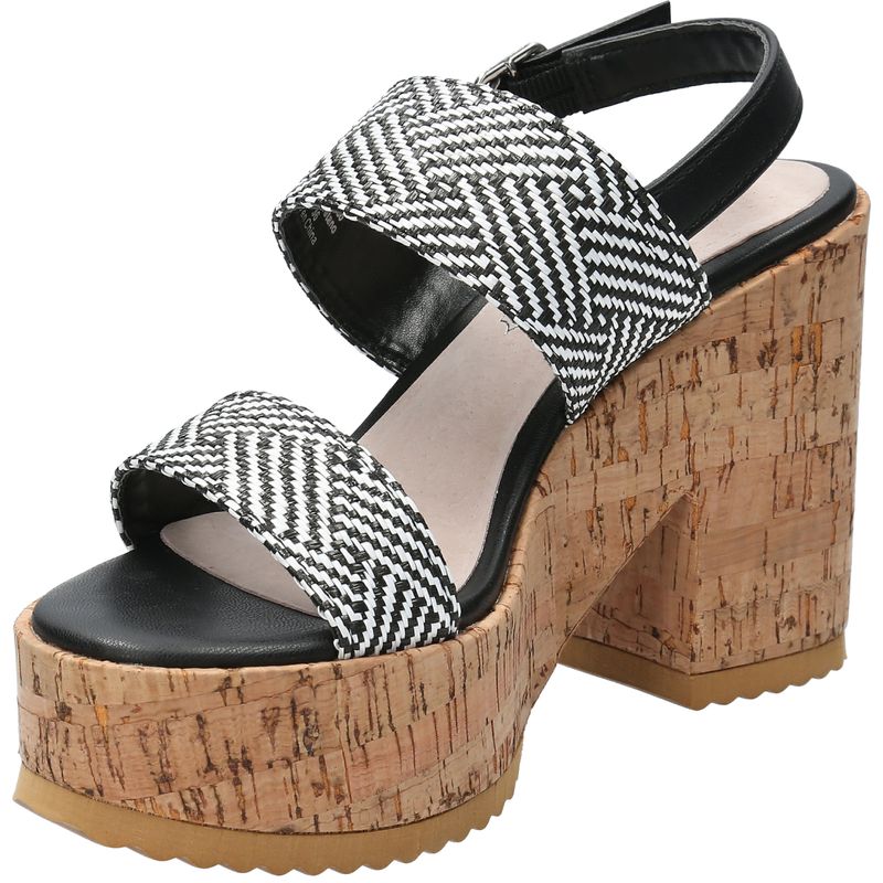 Sandalia Mujer Hatria Negro Azaleia