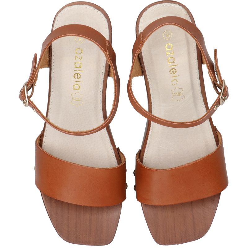 Sandalia Mujer Calisa Cognac Azaleia