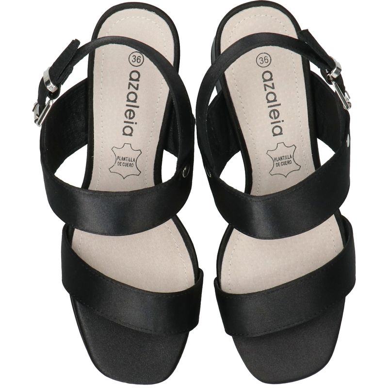 Sandalia Mujer Tobey Negro Azaleia