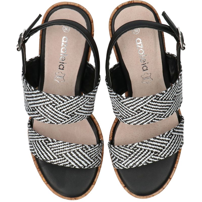 Sandalia Mujer Hatria Negro Azaleia