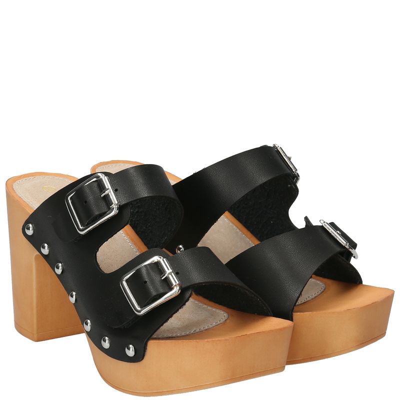 Sandalia Mujer Clarissa Negro Azaleia