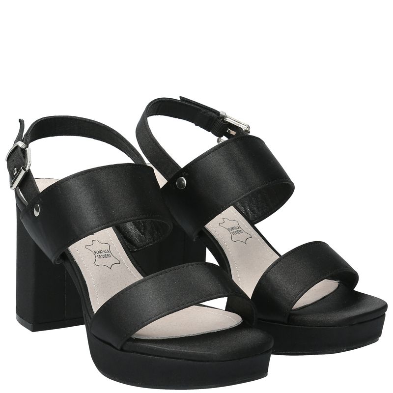 Sandalia Mujer Tobey Negro Azaleia