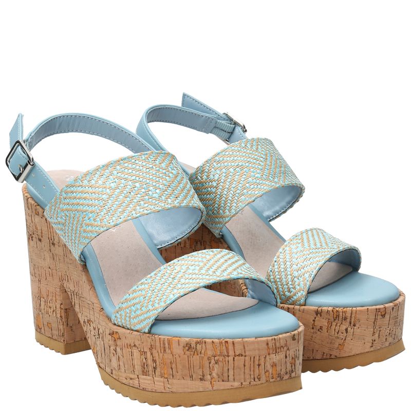 Sandalia Mujer Hatria Celeste Azaleia