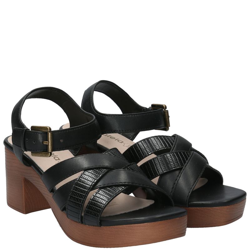 Sandalia Mujer Clara 1 Negro Azaleia