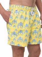 Traje De Baño Fibras Recicladas Hombre Izam Amarillo Rockford