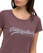 Polera Manga Corta Casual Mujer W Caterpillar Script Tee Rojo Cat