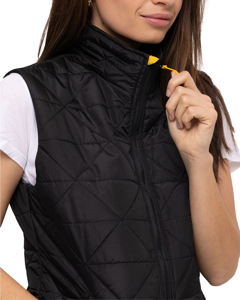 Chaqueta Sin Mangas Casual Hombre Mediumweight Insulated Triangle Quilted  Vest Negro Cat-Cat Chile - Rockford Chile