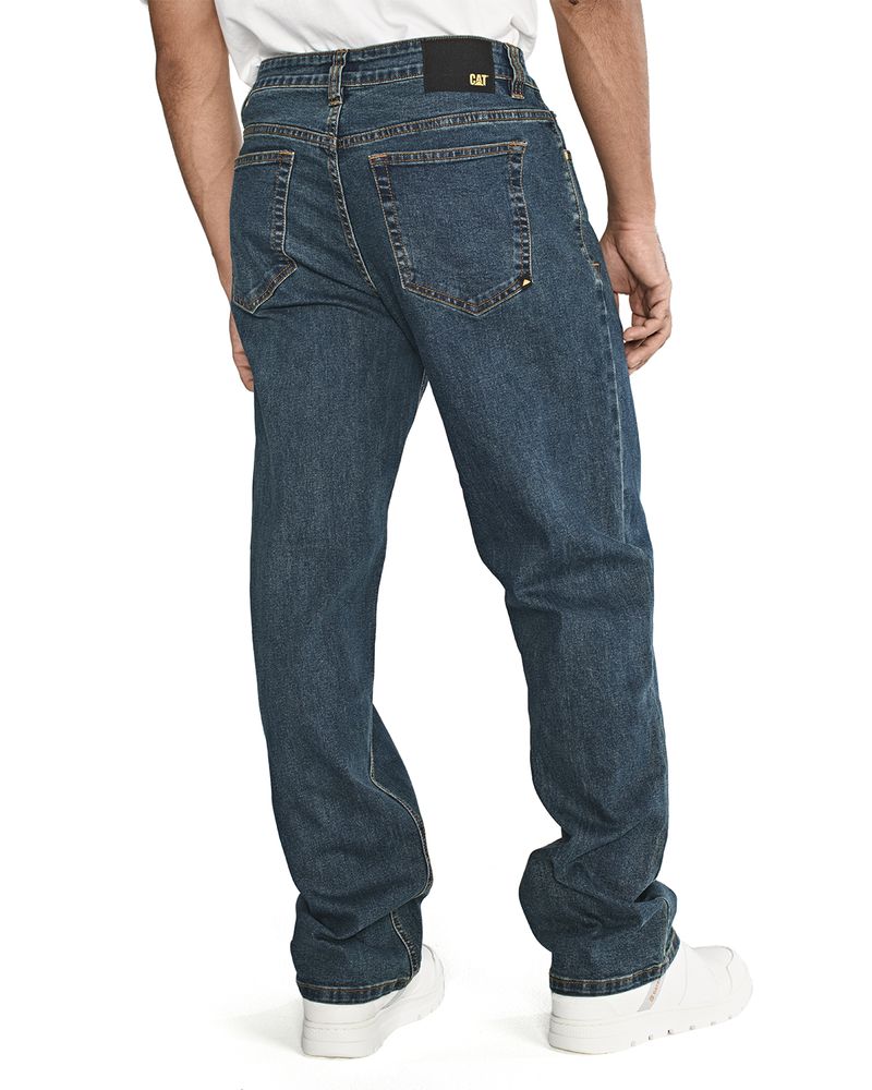Jeans Casual Hombre TRIBLEND STRETCH DENIM ORIGINAL AZUL CAT
