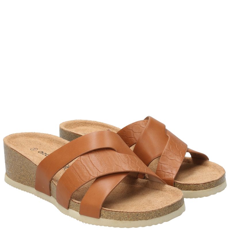 Sandalia Mujer Layna Cognac Azaleia