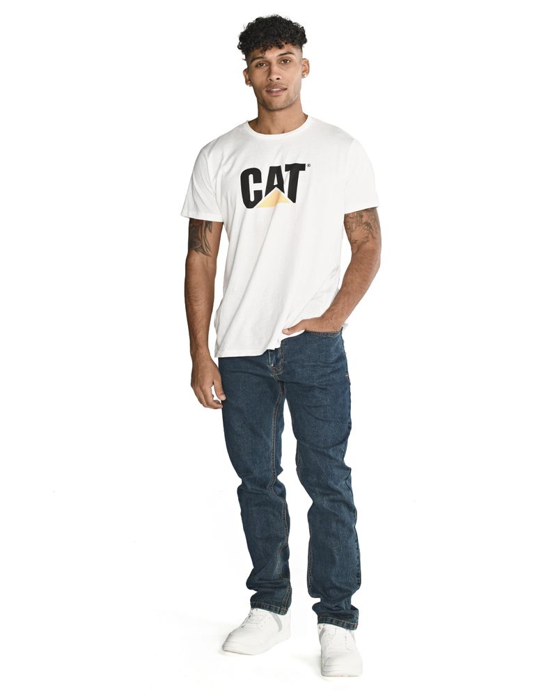 Jeans Casual Hombre TRIBLEND STRETCH DENIM SLIM AZUL CAT