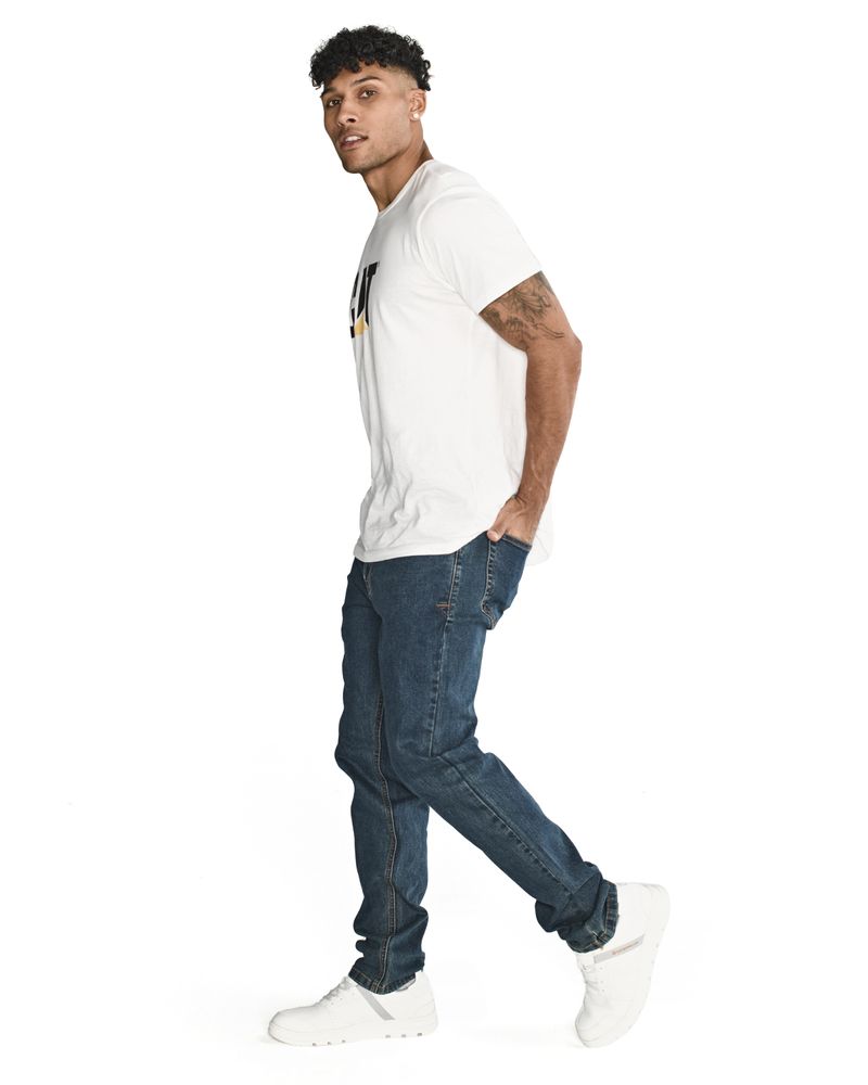 Jeans Casual Hombre TRIBLEND STRETCH DENIM SLIM AZUL CAT