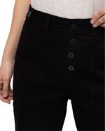 Pantalon-Casual-Mujer-OPERATION-FREEZE-BUTTON-FLY-SLIM-BOTTOM-NEGRO-CAT