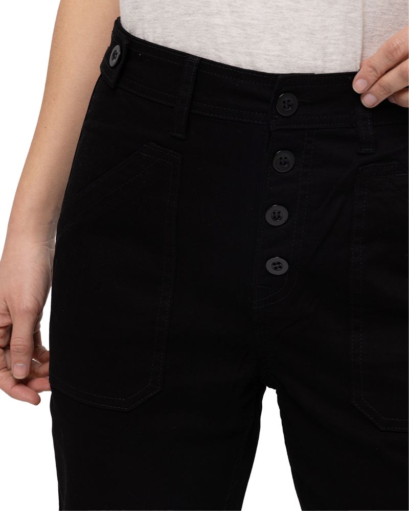 Pantalon-Casual-Mujer-OPERATION-FREEZE-BUTTON-FLY-SLIM-BOTTOM-NEGRO-CAT