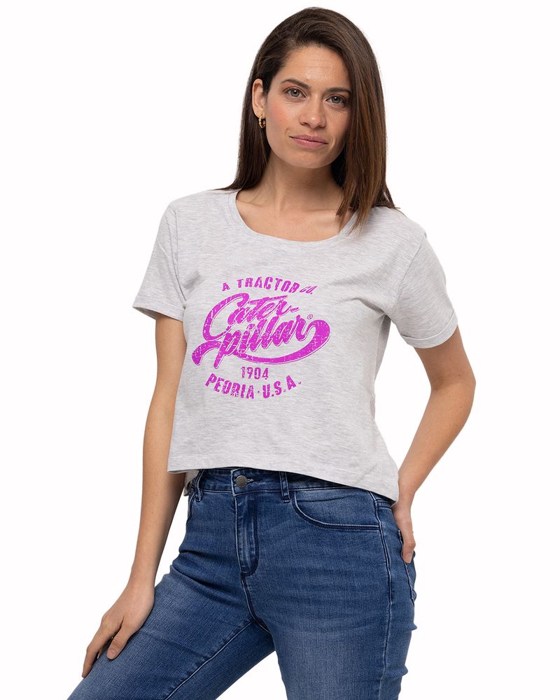Polera-Manga-Corta-Casual-Mujer-JOYCE-CROP-TEE-GRIS-CAT