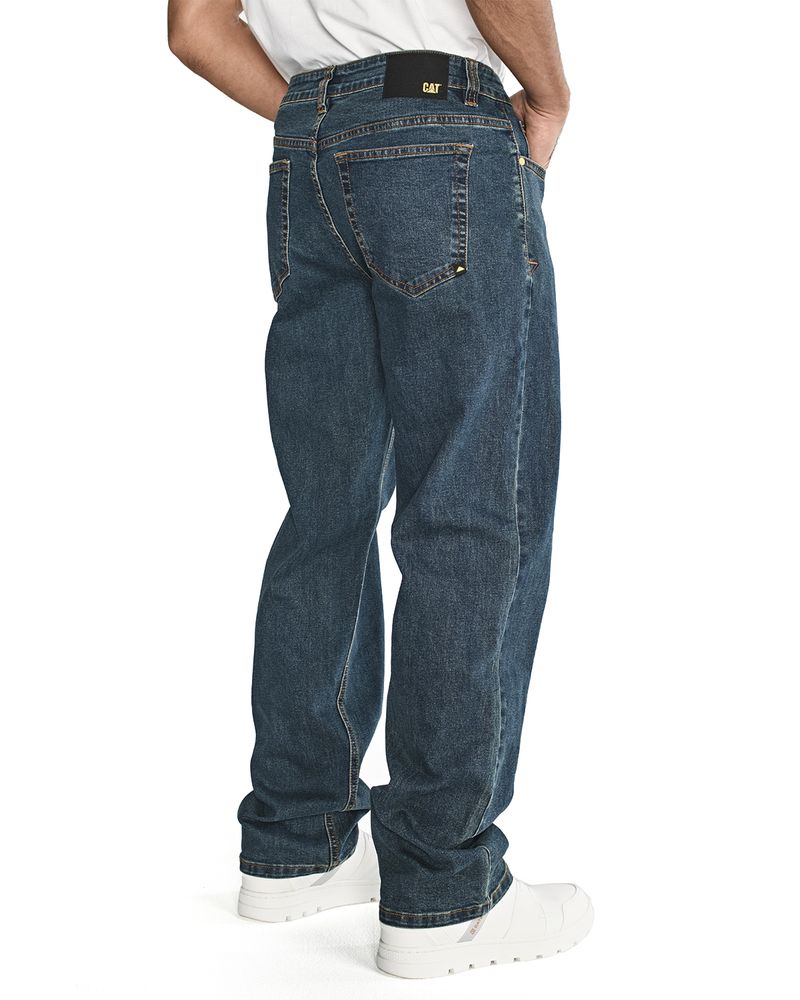 Jeans Casual Hombre TRIBLEND STRETCH DENIM ORIGINAL AZUL CAT