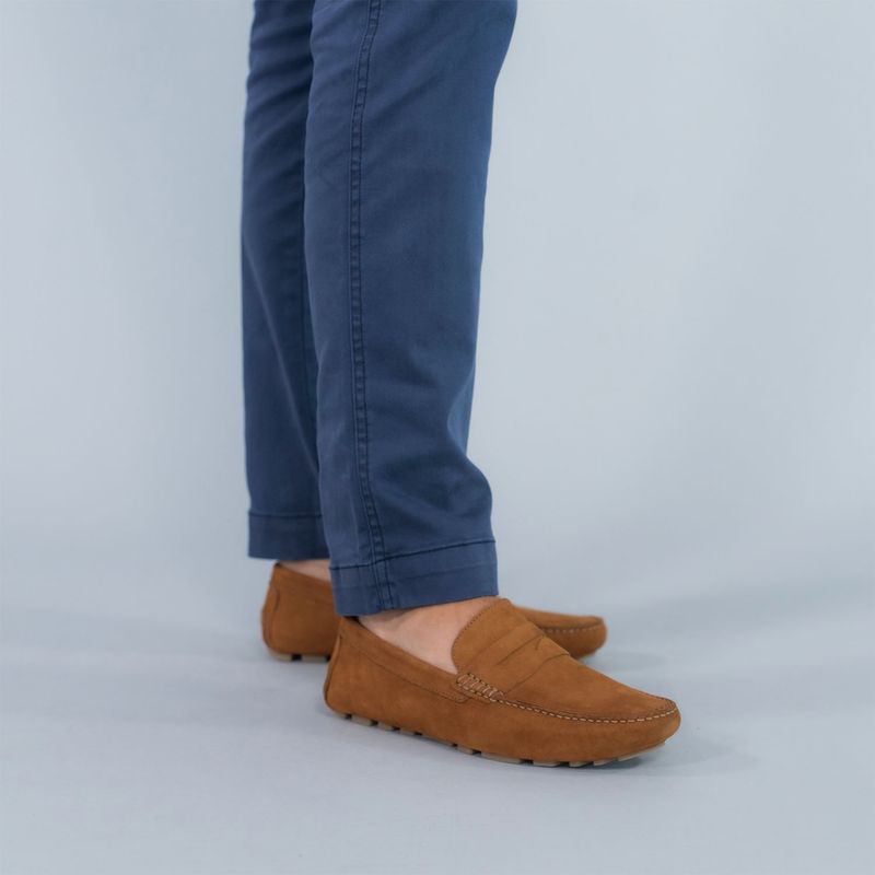 Mocasin-Cuero-Hombre-Lotus