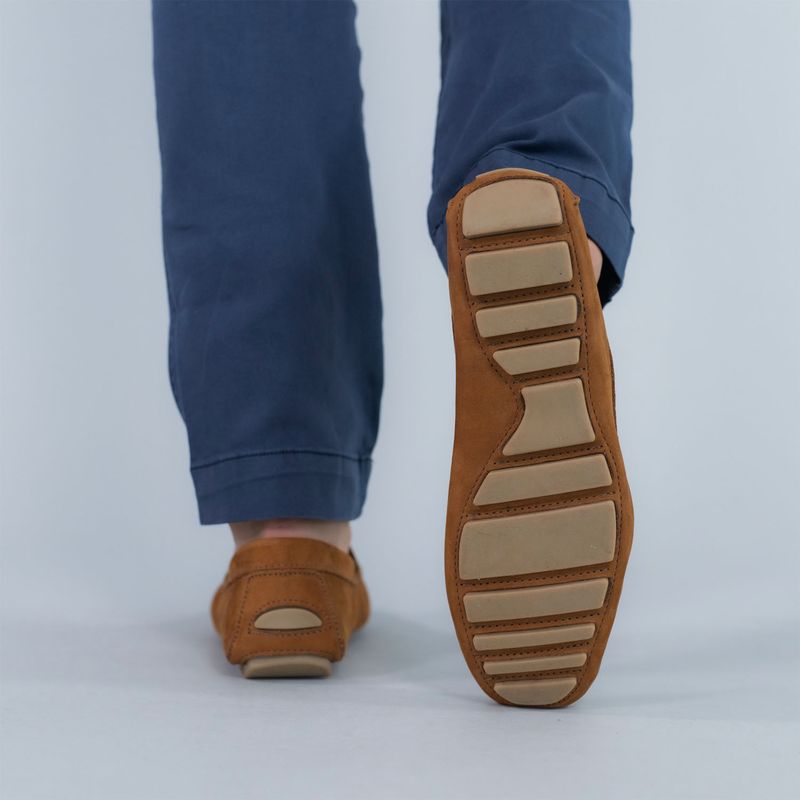 Mocasin-Cuero-Hombre-Lotus